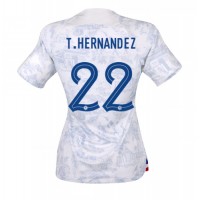 Francúzsko Theo Hernandez #22 Vonkajší Ženy futbalový dres MS 2022 Krátky Rukáv